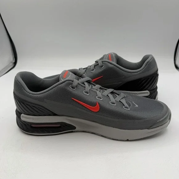 Nike Air Max Bia Running Shoes Mens Sz 9.5 Smoke Grey/Bright Crimson IF2624-002